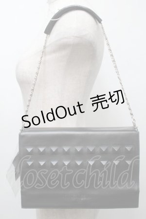 画像: Jean Paul GAULTIER / スタッズショルダーバッグ  黒 S-25-09-17-013-GO-BG-AS-ZS