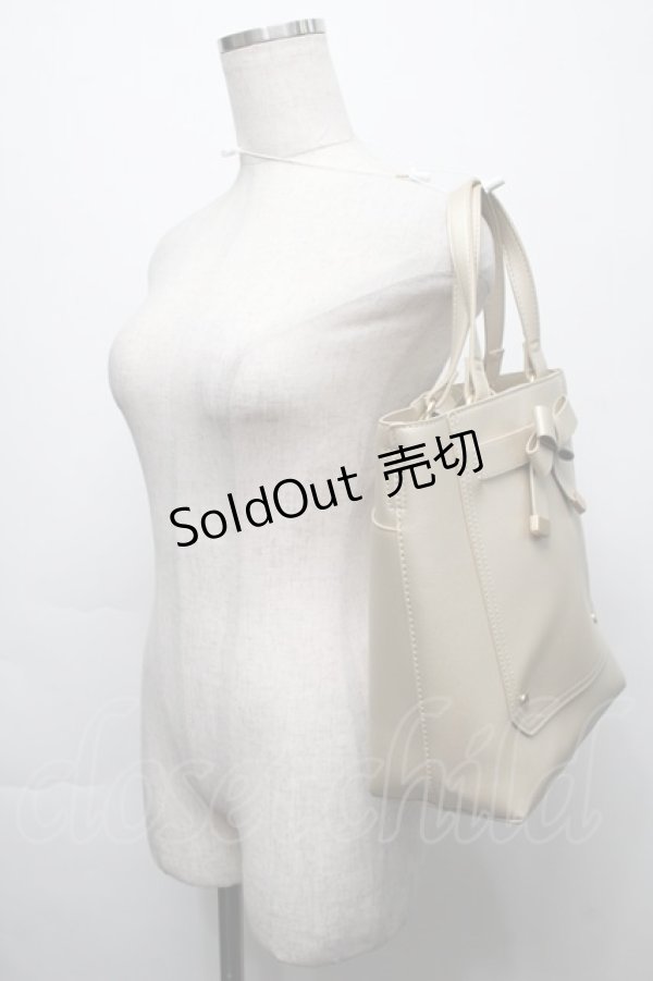 画像3: m petit by misako / 前リボン2WAYトートバッグ  ゴールド S-25-09-17-015-LO-BG-HR-ZS (3)