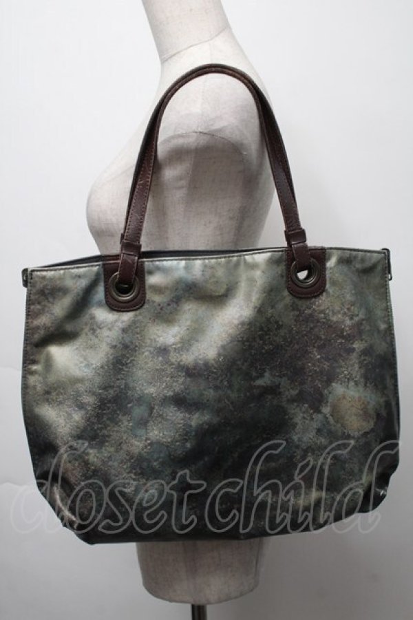 画像4: Jean Paul GAULTIER / BAGVサイバーリバーシブルトート  黒ｘ玉虫 S-25-09-17-016-GO-BG-AS-ZS (4)