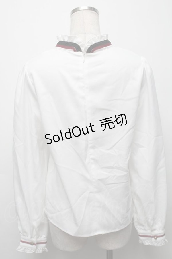 画像2: Amavel / 和風刺繍プルオーバーブラウス  白 S-25-09-17-019-CA-BL-HR-ZS (2)