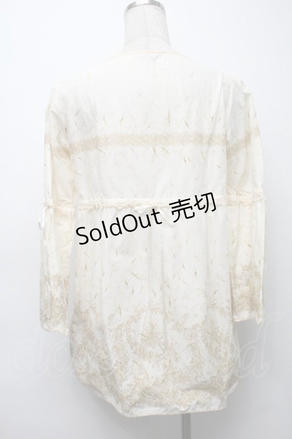 画像2: 【SALE】PINK HOUSE / 鈴蘭プリントブラウス  アイボリー S-25-09-17-024-LO-BL-SA-ZT056 (2)