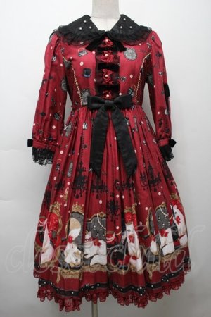 画像: Angelic Pretty / Princess Catワンピース  ボルドー S-25-09-17-025-AP-OP-HR-ZS