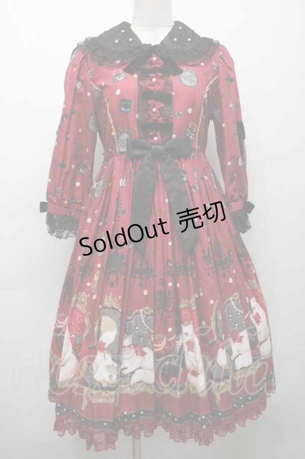 画像1: Angelic Pretty / Princess Catワンピース  ボルドー S-25-09-17-025-AP-OP-HR-ZS (1)