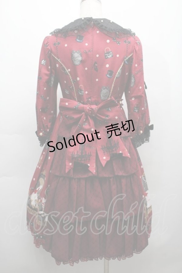 画像2: Angelic Pretty / Princess Catワンピース  ボルドー S-25-09-17-025-AP-OP-HR-ZS (2)