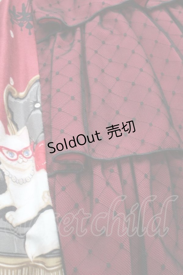 画像4: Angelic Pretty / Princess Catワンピース  ボルドー S-25-09-17-025-AP-OP-HR-ZS (4)