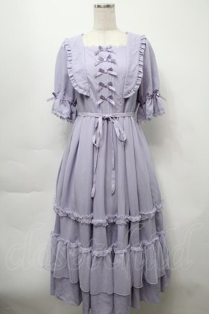 画像: axes femme kawaii / プチリボンワンピース  ラベンダー S-25-09-23-035-AX-OP-AS-ZS