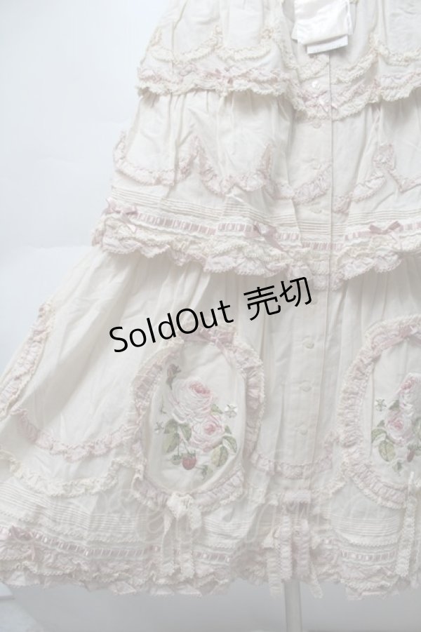 画像3: PINK HOUSE / Berry Rose刺繍入りパッチワークスカート  ピンク S-25-09-23-042-LO-SK-AS-ZS (3)