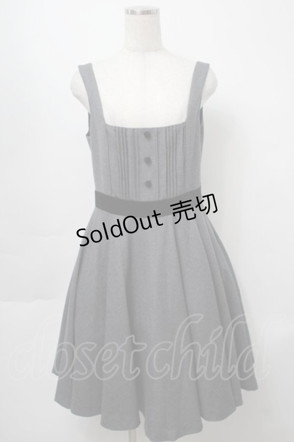 画像1: Jane Marple / ウールワンピース  グレー S-25-09-23-045-JM-OP-AS-ZS (1)