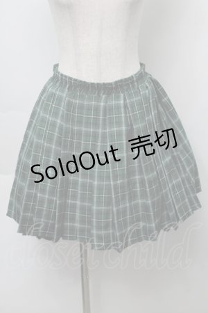 画像: NieR Clothing / チェックスカート  グリーン S-25-09-23-047-PU-SK-HR-ZS
