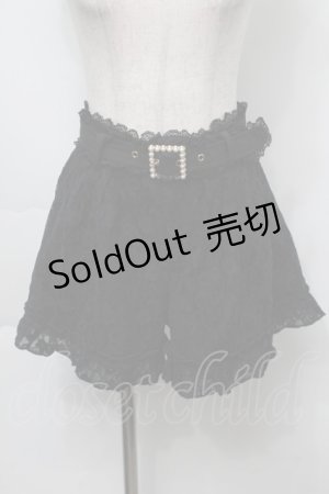 画像: Rojita / レースショートパンツ  黒 S-25-09-23-057-LO-PA-AS-ZS