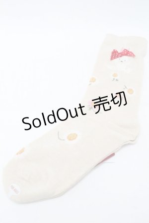 画像: PINK HOUSE / 雛菊ロンドソックス  アイボリー S-25-09-23-1054-LO-ZA-HR-ZS