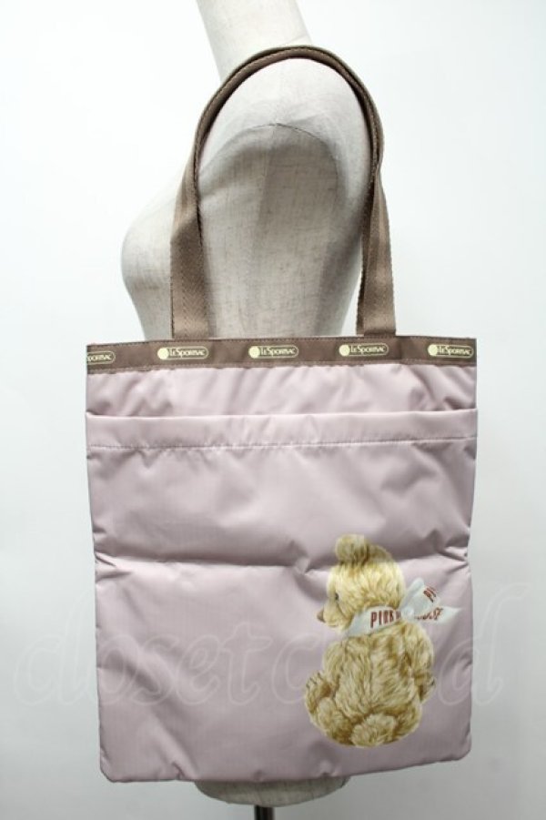 画像2: PINK HOUSE / LeSportsac×PINK HOUSE ピンクハウスベアトートバッグ  ピンク S-25-09-23-1056-LO-BG-HR-ZT335 (2)