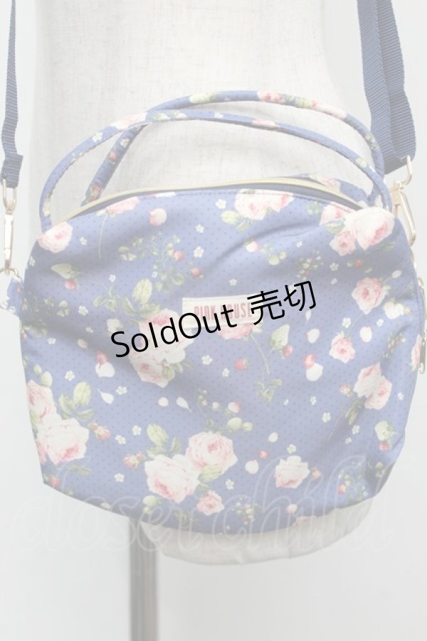 画像2: PINK HOUSE / Berry Roseプリントの3WAYミニバッグ  ブルー S-25-09-23-1065-LO-BG-HR-ZT501 (2)