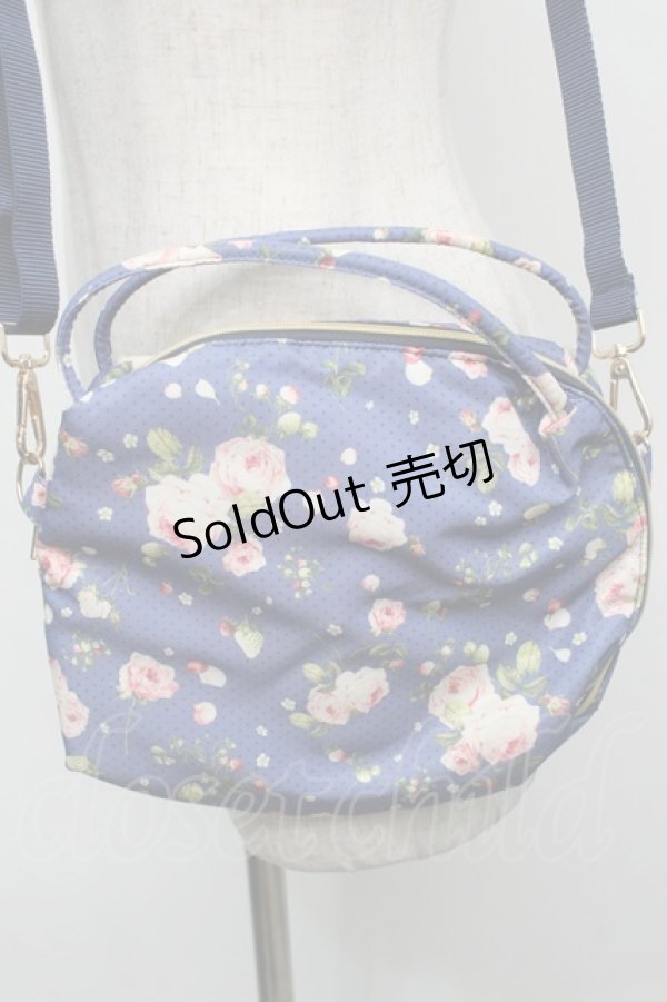 画像3: PINK HOUSE / Berry Roseプリントの3WAYミニバッグ  ブルー S-25-09-23-1065-LO-BG-HR-ZT501 (3)