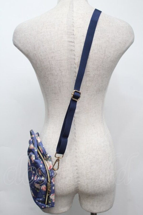画像4: PINK HOUSE / Berry Roseプリントの3WAYミニバッグ  ブルー S-25-09-23-1065-LO-BG-HR-ZT501 (4)