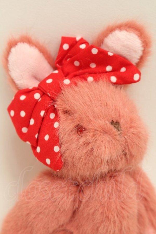 画像3: PINK HOUSE / うさぎぬいぐるみコサージュ  ストロベリー S-25-09-23-1018-LO-AC-HR-ZS (3)