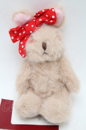 画像: PINK HOUSE / うさぎぬいぐるみコサージュ  ビスケット S-25-09-23-1020-LO-AC-HR-ZS