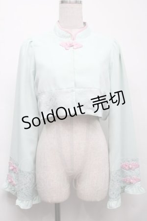 画像: axes femme kawaii / チャイナボタンボレロ M ミント S-25-09-23-017-AX-BL-AS-ZS
