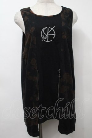 画像: Desoro Works / Waist zipタンクトップ  黒 S-25-09-23-025-PU-BL-AS-ZS