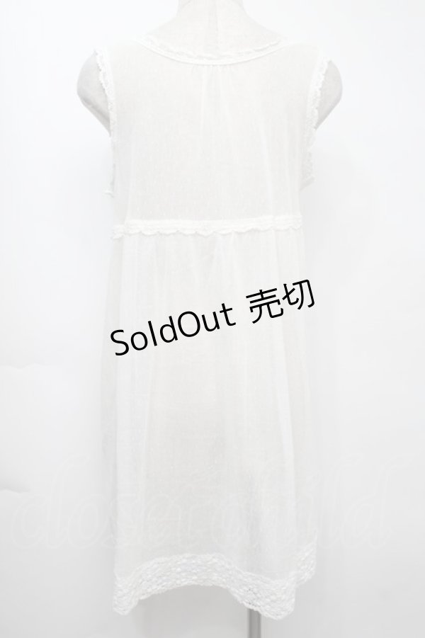 画像2: Jane Marple / ドットチュールチュニック  オフ S-25-09-23-003-JM-OP-AS-ZS (2)