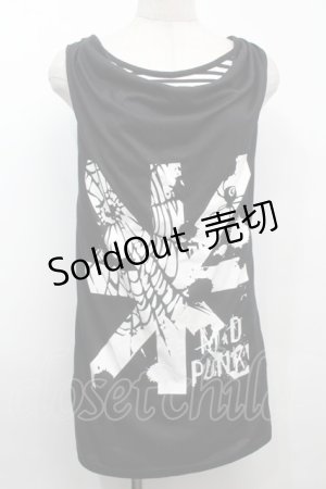 画像: MAD / ドレープタンクトップ  黒 S-25-09-23-027-PU-TO-AS-ZS