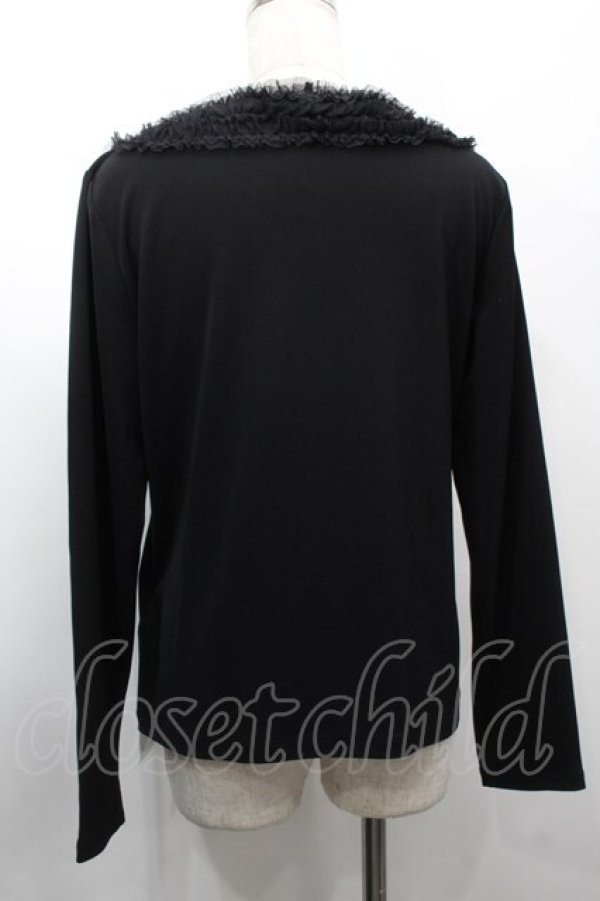 画像2: INGEBORG / チュールフリルトップス  黒 S-25-09-23-029-LO-TO-AS-ZS (2)