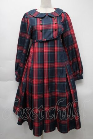 画像: FLC / 皆方由衣コラボ MINA*タータンチェックワンピース   S-25-09-24-034-LO-OP-HR-ZS