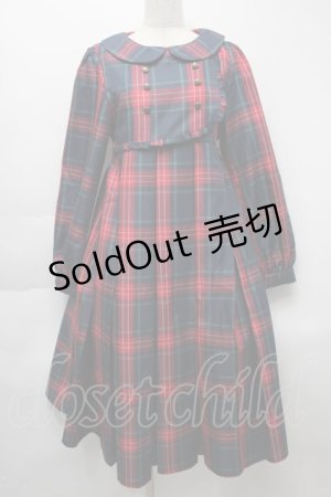 画像: FLC / 皆方由衣コラボ MINA*タータンチェックワンピース   S-25-09-24-034-LO-OP-HR-ZS