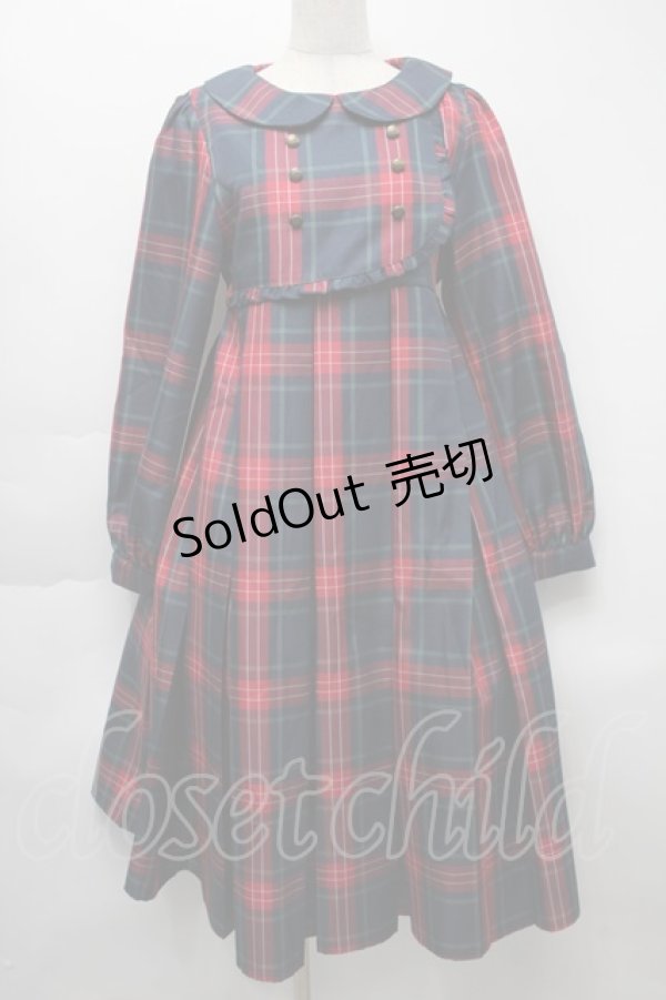 画像1: FLC / 皆方由衣コラボ MINA*タータンチェックワンピース   S-25-09-24-034-LO-OP-HR-ZS (1)
