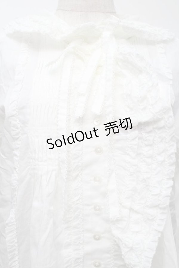 画像3: PINK HOUSE / うさぎの耳付きフードブラウス  白 S-25-09-24-007-LO-BL-HR-ZS (3)