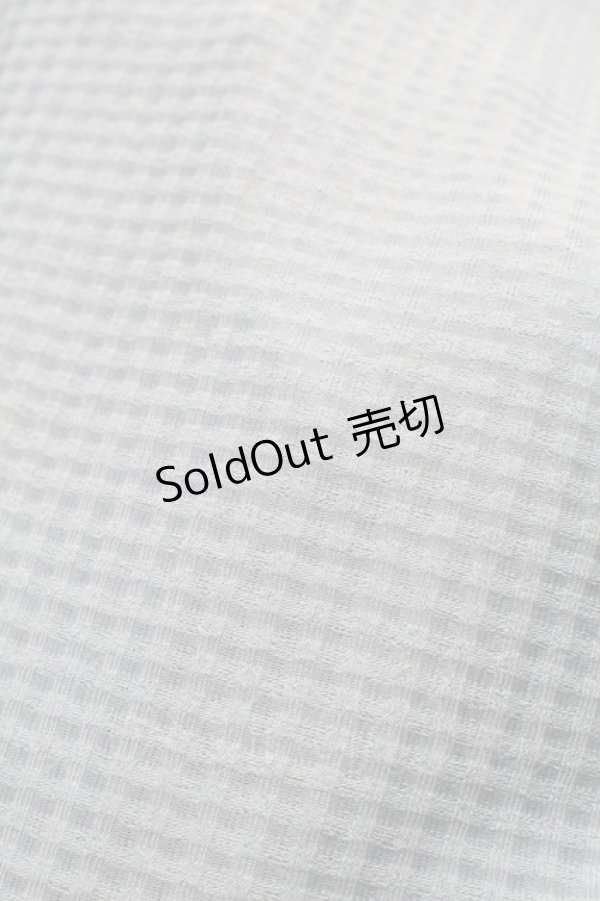 画像3: axes femme / シアーチェックインナー  サックス S-25-09-24-017-AX-TO-HR-ZS (3)