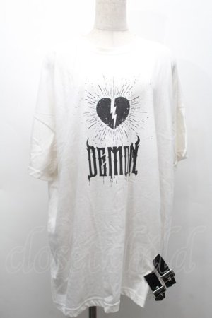 画像: Ank Rouge / ゴシックプリントBigTe  白 S-25-09-24-003-CA-TS-HR-ZT051