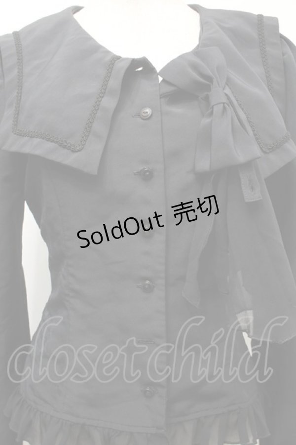 画像3: LAPIN AGILL / アルティーセーラーブラウス  黒 S-25-09-24-026-EL-BL-AS-ZS (3)