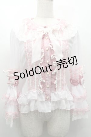 画像: BABY,THE STARS SHINE BRIGHT / Cream Doll Princessブラウス  ピンク S-25-09-25-039-BA-BL-HR-ZS