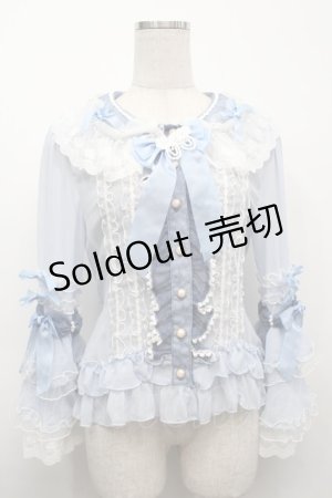 画像: BABY,THE STARS SHINE BRIGHT / Cream Doll Princessブラウス  ブルー S-25-09-25-040-BA-BL-HR-ZS