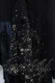 画像3: DARK RED  RUM / クラッシュデザインカーディガン  黒 S-25-09-25-046-HN-TO-HR-ZS (3)