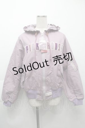画像: PINK HOUSE / 雛菊ロンド刺繍フードブルゾン  ラベンダー S-25-09-25-050-LO-CO-AS-ZS
