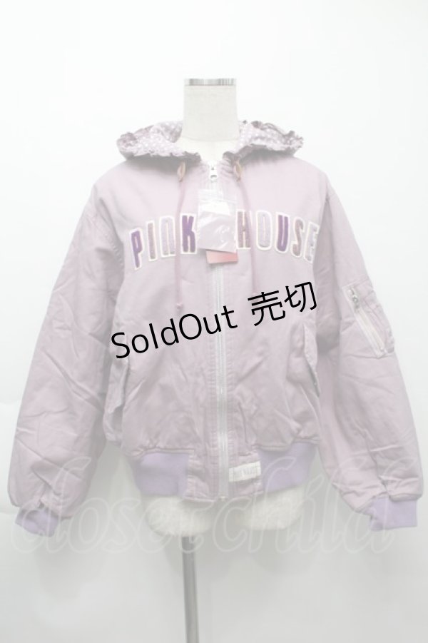 画像1: PINK HOUSE / 雛菊ロンド刺繍フードブルゾン  ラベンダー S-25-09-25-050-LO-CO-AS-ZS (1)