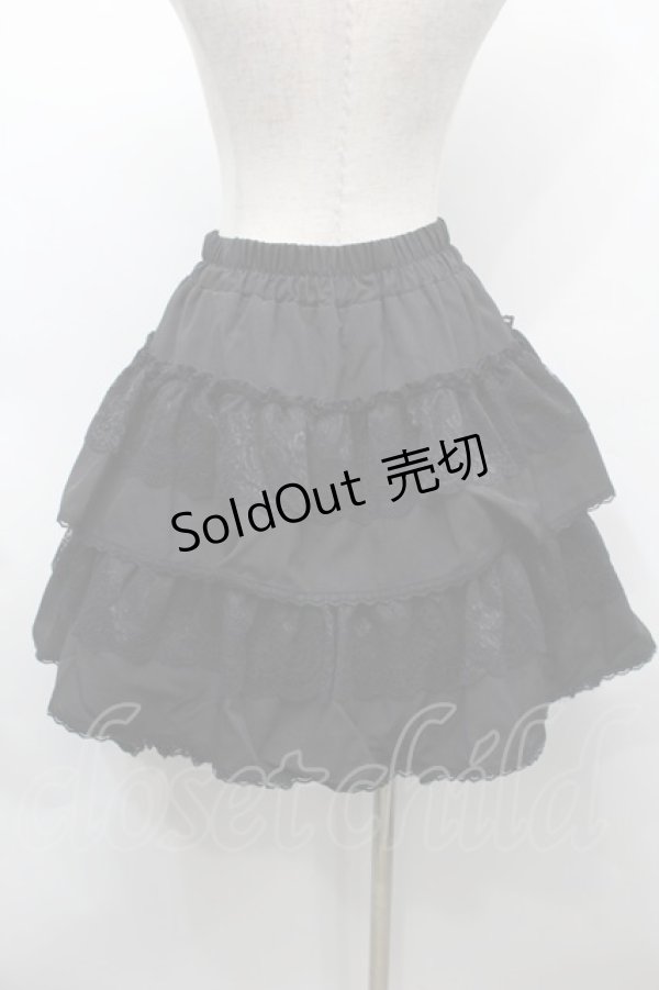 画像2: axes femme POETIQUE / フリルミニスカート  黒 S-25-09-25-055-AX-OP-HR-ZS (2)