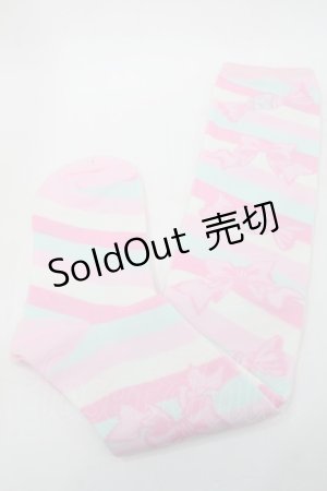 画像: Angelic Pretty / キャンディボーダーオーバーニー  ピンクｘミント S-25-09-25-008-AP-AC-HR-ZS