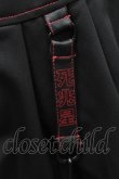 画像4: KILL STAR / レザーサスペンダー付きスカート  黒ｘ赤 S-25-09-25-058-SL-SK-HR-ZS (4)