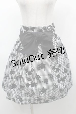 画像: LOLITA / フロッキーギンガムスカート  黒ｘ白 S-25-09-25-059-LO-SK-HR-ZS