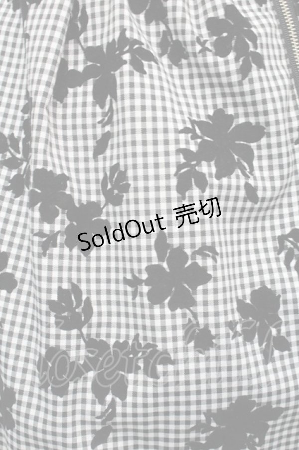 画像3: LOLITA / フロッキーギンガムスカート  黒ｘ白 S-25-09-25-059-LO-SK-HR-ZS (3)