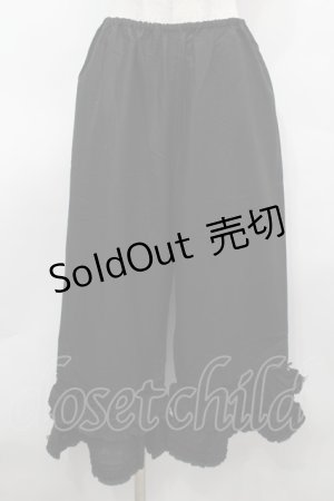 画像: PINK HOUSE / フリル使いローンドロワーズ  黒 S-25-09-25-060-LO-PA-AS-ZS