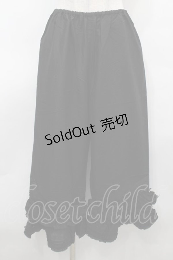 画像1: PINK HOUSE / フリル使いローンドロワーズ  黒 S-25-09-25-060-LO-PA-AS-ZS (1)