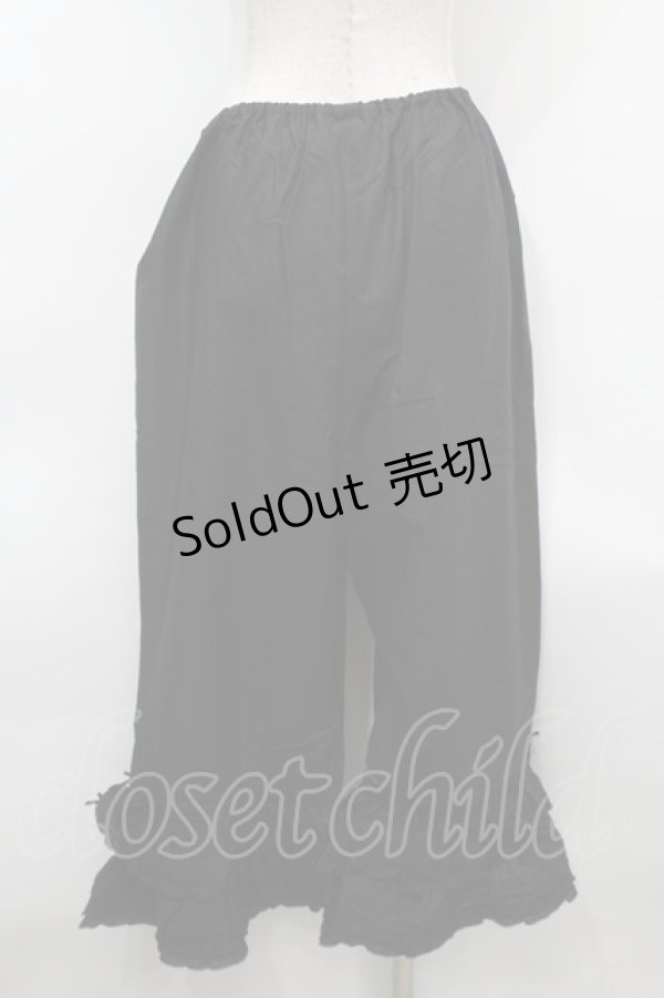 画像2: PINK HOUSE / フリル使いローンドロワーズ  黒 S-25-09-25-060-LO-PA-AS-ZS (2)