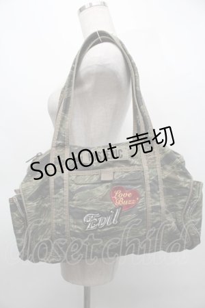 画像: HYSTERIC GLAMOUR / 迷彩柄ハンドバッグ  カーキ S-25-09-25-026-PU-SK-HR-ZS