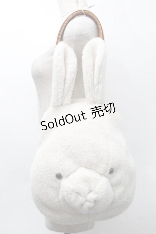 画像1: PINK HOUSE / クッキーラビッツ顔ぐるみバッグ  オフ S-25-09-25-028-LO-BG-AS-ZS (1)