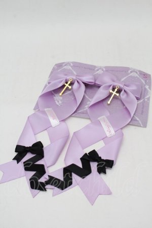 画像: LOTUS ribbon / ツインリボンバレッタ  ラベンダー S-25-09-27-005-EL-AC-AS-ZS