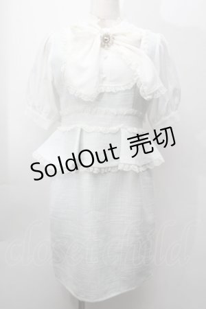 画像: Rojita / ツイードワンピース  サックス S-25-09-27-048-LO-OP-AS-ZS